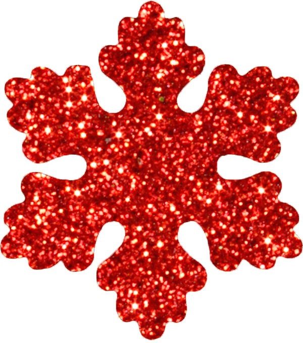 Снежинка из пенофлекса Облачко 550 мм., красный, ПромЕлка (CO-550RED)