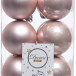 Набор пластиковых шаров Дивный 60 мм, нежно-розовый, 12 шт, Kaemingk (021924)