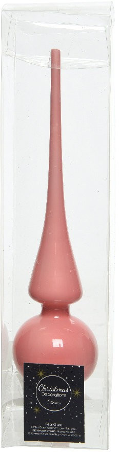 Елочная макушка Classic 26 см, карамельно-розовый, стекло, KAEMINGK (114849) в Томске