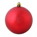 Набор пластиковых шаров 100 мм., красный матовый, 4 шт., Snowmen (ЕК0305)