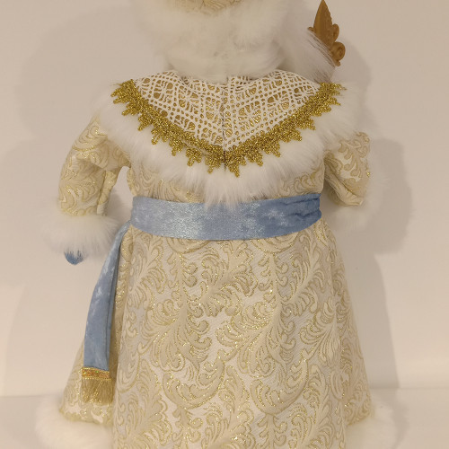 Дед Мороз под елку в голубой шубе и белой шапке 50 см., Christmas DeLuxe (84676)