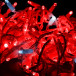 Светодиодная нить 100 красных LED ламп, 10 м., 220В, мерцание, белый провод ПВХ, Teamprof (TPF-S10CF-220V-CW/R) в Санкт-Петербурге