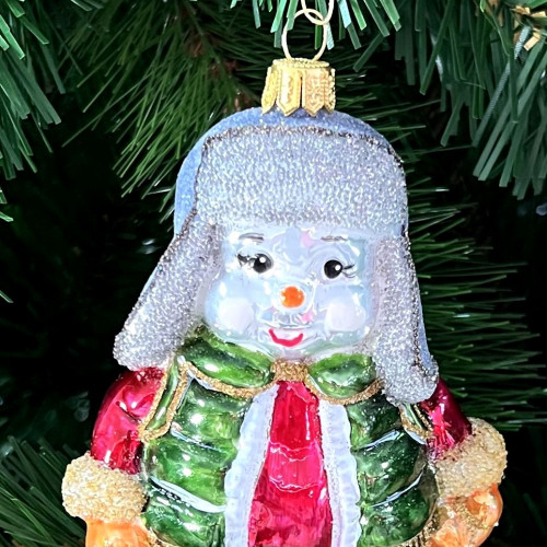 Набор стеклянных игрушек Новогодние друзья, 2 шт., Irena CO (62356)