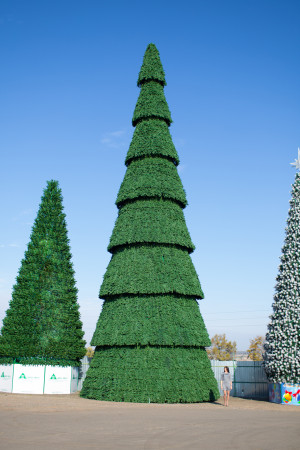 Уличная сосна сегментная Сибирская зеленая 25 м., каркасная, Леска, Green Trees (GT25SIBLES)