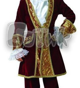 Карнавальный костюм Вельможа, рост 128-134, размер 32, бордо (901-32)