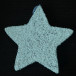 Звездочка Белоснежная с блестками 21*21 см,(23527)