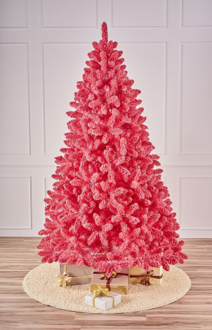 Искусственная ель Розовая заснеженная 150 см., мягкая хвоя, Max Christmas (ЕЗР15)