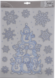 Наклейки для декорирования Зимушка-зима – Пингвинята 41*29 см., Kaemingk (461467/2)