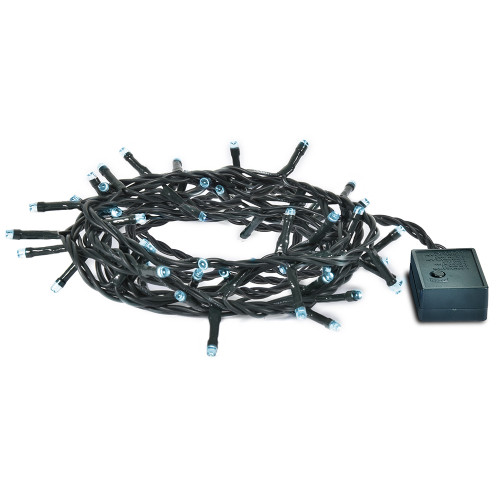 Светодиодная нить 200 холодных белых LED ламп, 20 м., 220В, 8 режимов, зеленый провод, Vegas (55069) в Санкт-Петербурге