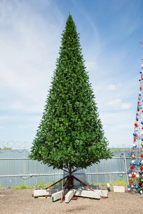 Уличная искусственная елка Альпийская зеленая 22 м., ствольная, ПВХ, Green Trees (GT22APVC)