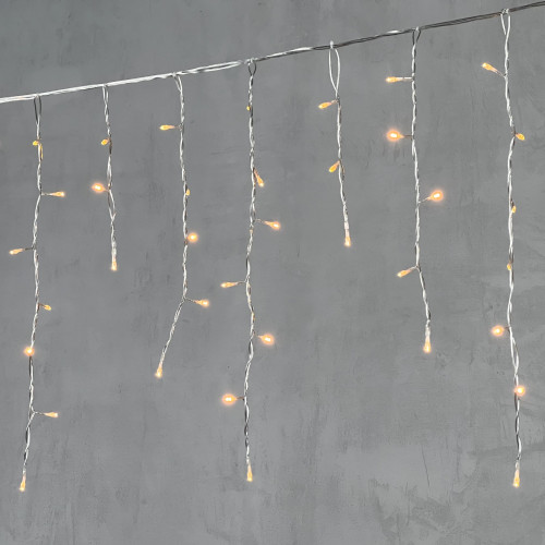 Светодиодная бахрома 4,9*0,5 м., 240 экстра теплых белых LED ламп, прозрачный провод ПВХ, Beauty Led (PIL240-10-2EWW)