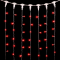 Светодиодный занавес 2*2 м., 400 красных LED ламп, прозрачный провод ПВХ, Beauty Led (PCL402-10-2R)
