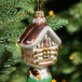 Елочное украшение Лесной дом, стекло, 13 см., 1 шт., Витус (А337)