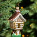 Елочное украшение Лесной дом, стекло, 13 см., 1 шт., Витус (А337)