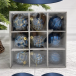  Набор пластиковых шаров Рандеву 80 мм., 9 шт., синий с золотом, Christmas DeLuxe (87800)