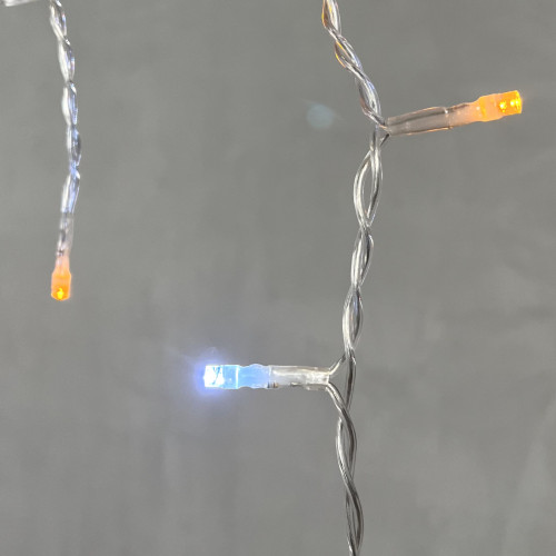 Светодиодная бахрома 4,9*0,5 м., 240 желтых LED ламп, мерцание, прозрачный провод ПВХ, Beauty Led (PIL240BLW-10-2Y) в Санкт-Петербурге