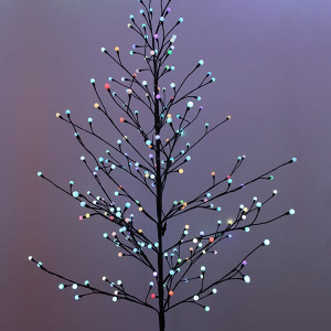 Светодиодная флористика Светодиодное дерево 1.8 м., 220V, 216 RGB мерцающих LED ламп, черный провод, Beauty Led (LC176L-U216C-136)