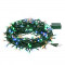 Светодиодная нить 300 разноцветных LED ламп, 30 м., 220В, 8 режимов, зеленый провод, Vegas (55070)