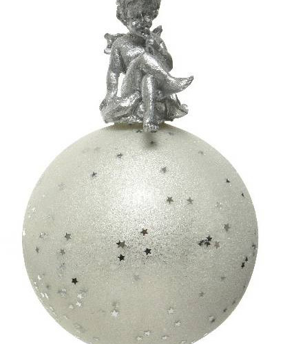 Шар стеклянный Парящий Ангел h-12 см., Kaemingk (030097) 
