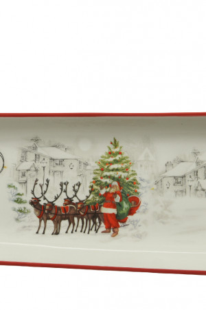 Сервировочный поднос Санта Клаус 28х12 см., Kaemingk (607858)