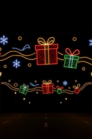 Светодиодная растяжка Подарки 500 см., Сад Радости (SR368)