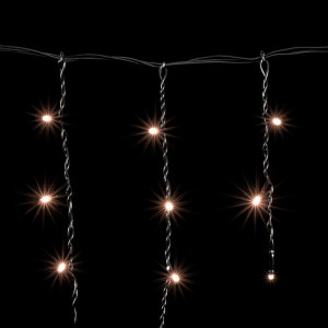 Светодиодная бахрома 4,9*0,5 м., 240 экстра теплых белых LED ламп, черный провод ПВХ, Beauty Led (PIL240-11-2EWW)