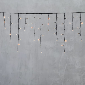 Светодиодная бахрома 4,9*0,5 м., 240 экстра теплых белых LED ламп, черный провод ПВХ, Beauty Led (PIL240-11-2EWW)