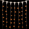 Светодиодный занавес 2*2 м., 400 желтых LED ламп, прозрачный провод ПВХ, Beauty Led (PCL402-10-2Y)