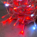 Светодиодная гирлянда с белым бликующим диодом 10 м, 220-230V., 100 красных LED ламп, прозрачный ПВХ, LTC (PST100BLW-10-2R) в Санкт-Петербурге