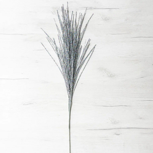 Ветвь Новогодняя серебро 80 см., Christmas DeLuxe (89151)