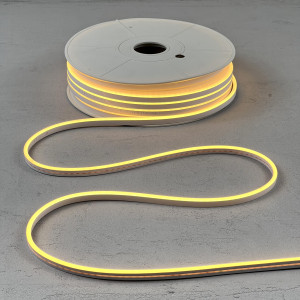 Односторонний гибкий Неон 8х16 мм., 1 метр, Тепло-Белый 24В, IP65, LTC (FR-23501)