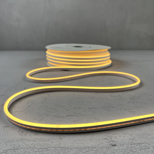 Односторонний гибкий Неон 8х16 мм., 1 метр, Тепло-Белый 24В, IP65, LTC (FR-23501)