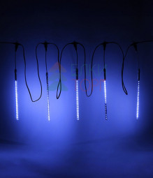 Гирлянда Тающие сосульки 5*0.3 м., 24V., 160 синих LED ламп, коннектор, черный ПВХ, Beauty Led (CCL160-10-1B)