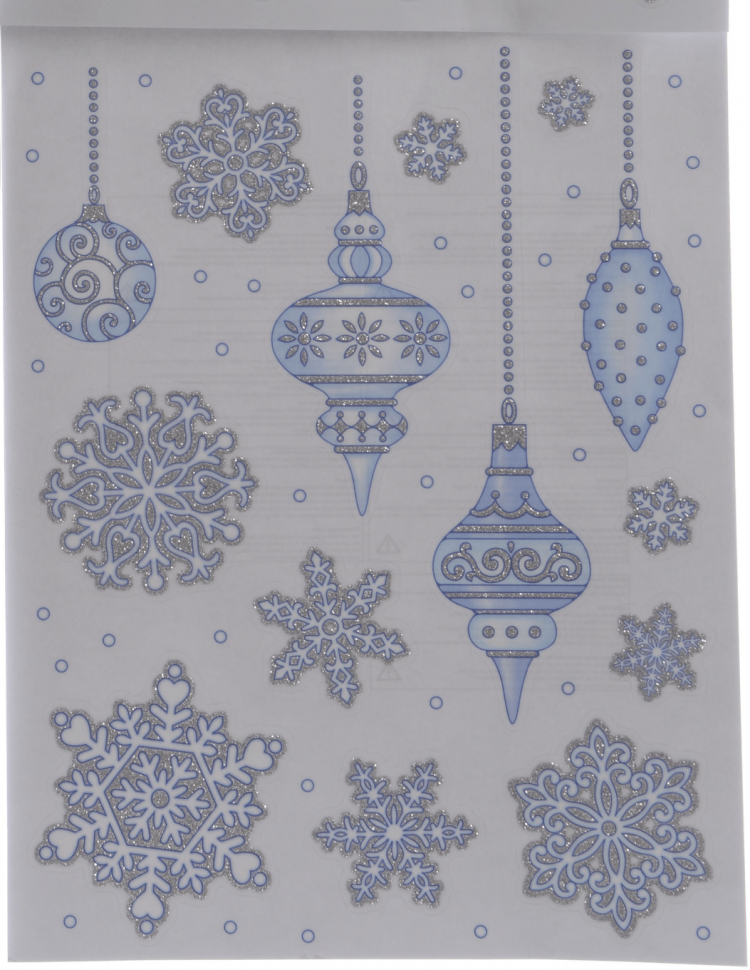 Наклейки для декорирования Зимушка-зима 41*29 см., Kaemingk (461467/4)