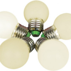 Лампа светодиодная для Белт-лайта 45 мм., теплый белый свет, Е27, 1Вт, Rich LED (RL-BL-E27-G45-WW)