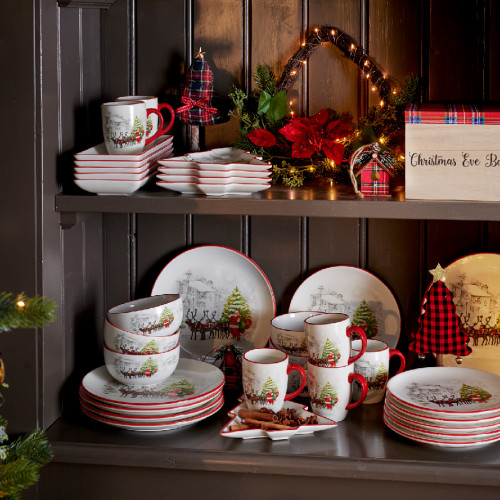 Сервировочный поднос Новогодняе Мотивы 23х20 см., Kaemingk (607859)