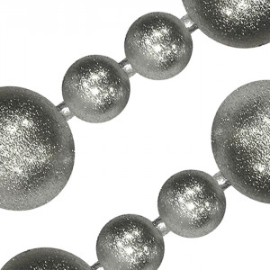 Украшение для высотной ёлки Бусы Искристые., 145 см, пластиковые, серебро, ПромЕлка, (БИП-145silver)