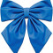 Елочное украшение Бант, 300 мм., синий, Эко-кожа, ПромЕлка (БТ3-300BLUE)