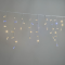 Светодиодная бахрома 3,1*0,5 м., 120 LED, тепло-белый, мерцание, белый провод каучук, LTC (ECO120BLW-8-2WW)