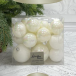 Набор пластиковых шаров Эллада 26 шт., белый, Christmas DeLuxe (87026)
