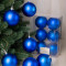Набор пластиковых шаров Анет 80 мм., синий матовый, 6 шт., ЕлкиТорг (150303)