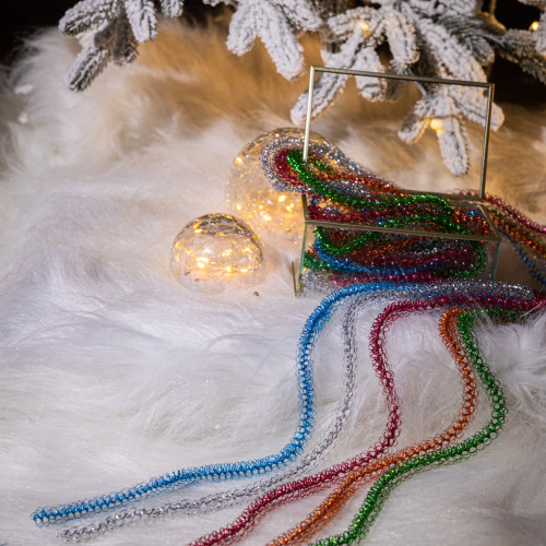 Мишура Бусинка д.15 мм., дл.2 м., синий, КАЗ КОМ (Г-219/синий) в Санкт-Петербурге