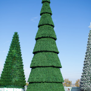 Уличная сосна сегментная Сибирская зеленая 22 м., каркасная, Леска, Green Trees (GT22SIBLES)