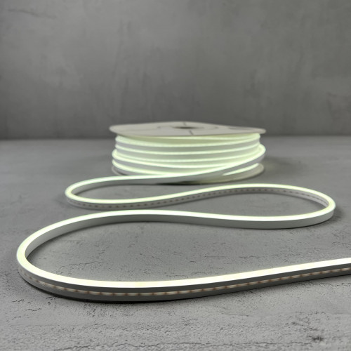 Односторонний гибкий Неон 8х16 мм., 1 метр, Белый 24В, IP65, LTC (FR-23502)