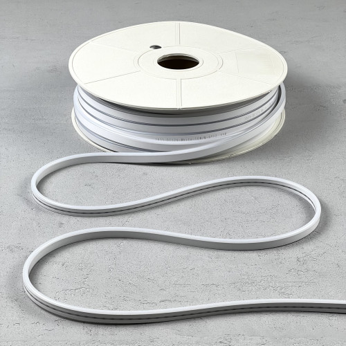 Односторонний гибкий Неон 8х16 мм., 1 метр, Белый 24В, IP65, LTC (FR-23502)