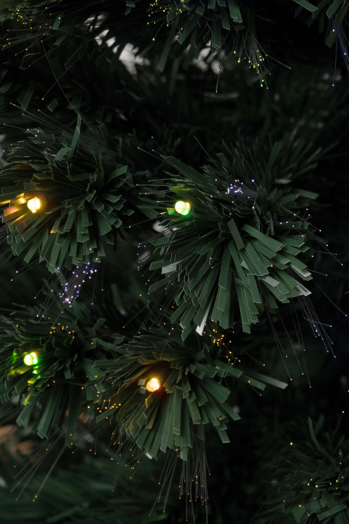 Оптоволоконная елка с LED лампочками Праздничная 240 см., пвх, контроллер (Т2206В-240) в Санкт-Петербурге