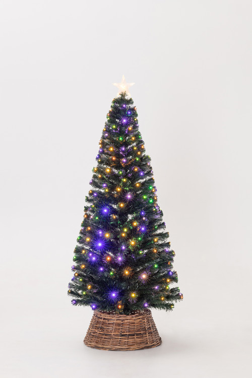 Оптоволоконная елка с LED лампочками Праздничная 240 см., пвх, контроллер (Т2206В-240) в Санкт-Петербурге