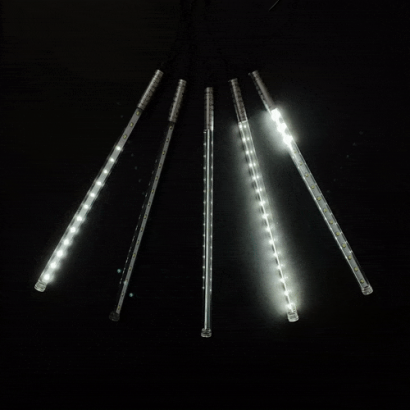 Гирлянда Тающие сосульки 5*0.3 м., 24V., 240 холодных белых LED ламп, коннектор, черный ПВХ, Beauty Led (CCL240-10-1W)