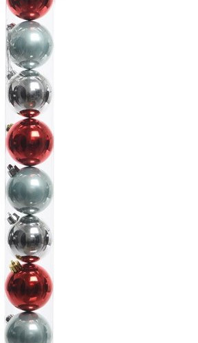 Набор пластиковых шаров  Фестивальный 60 мм,  10 шт, Kaemingk (020397) 