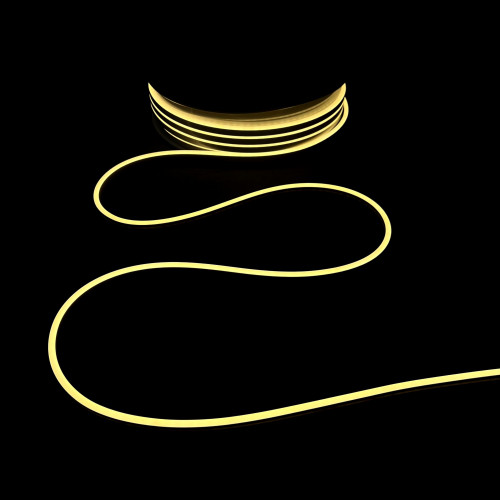 Односторонний гибкий Неон 8х16 мм., 1 метр, Тепло-Белый 12В, IP65, Laitcom (FR-23511) в Санкт-Петербурге